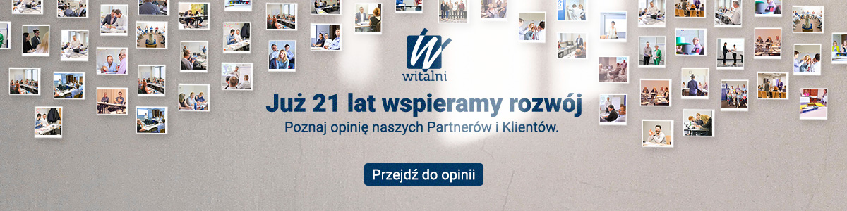 Od 21 lat firma WITALNI wspiera rozwój - szkolenia biznesowe dla firm i osób indywidualnych - Witalni.pl